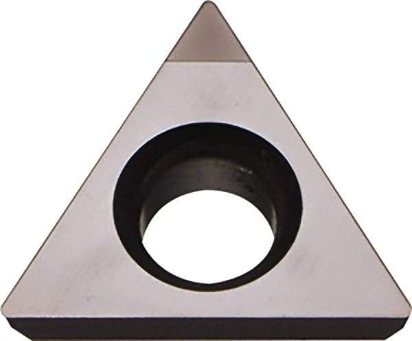 Kyocera - TPGB221 Grade KPD001 Polycrystalline Diamond (PCD) Turning Insert - Uncoated, 60° Triangle, 1/4" Inscr Circle, 1/8" Thick, 1/64" Corner Radius - Apex Tool & Supply