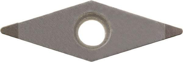 Kyocera - VBGW330.5 Grade KBN510 CBN Turning Insert - Uncoated, 35° Diamond, 3/8" Inscr Circle, 3/16" Thick, 0.008" Corner Radius - Apex Tool & Supply