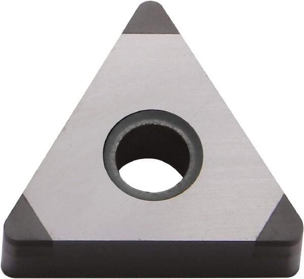 Kyocera - TNGA331 F Grade KBN570 CBN Turning Insert - Uncoated, 60° Triangle, 3/8" Inscr Circle, 3/16" Thick, 1/64" Corner Radius - Apex Tool & Supply