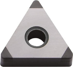 Kyocera - TNGA331 F Grade KBN570 CBN Turning Insert - Uncoated, 60° Triangle, 3/8" Inscr Circle, 3/16" Thick, 1/64" Corner Radius - Apex Tool & Supply