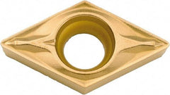 Kyocera - DCMX32.51 WP Grade CA525 Carbide Turning Insert - TiCN/Al2O3/TiN Finish, 55° Diamond, 3/8" Inscr Circle, 5/32" Thick, 1/64" Corner Radius - Apex Tool & Supply