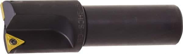 Kyocera - 0.609 Inch Diameter, Interchangeable Pilot, Weldon Flat 3/4 Inch Shank Diameter, 1 Insert, Indexable Counterbore - 2.9 Inch Overall Length, TCMT 18151 Insert - Apex Tool & Supply