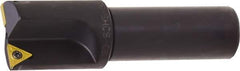 Kyocera - 0.558 Inch Diameter, Interchangeable Pilot, Weldon Flat 3/4 Inch Shank Diameter, 1 Insert, Indexable Counterbore - 2.9 Inch Overall Length, TCMT 18151 Insert - Apex Tool & Supply