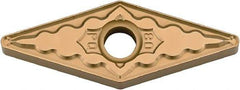 Kyocera - VNMG331 PQ Grade CA525 Carbide Turning Insert - TiCN/Al2O3/TiN Finish, 35° Diamond, 3/8" Inscr Circle, 3/16" Thick, 1/64" Corner Radius - Apex Tool & Supply