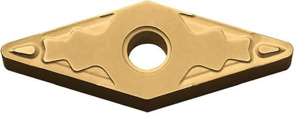 Kyocera - VNMG331 HQ Grade PV720 Cermet Turning Insert - TiCN (Megacoat Nano) Finish, 35° Diamond, 3/8" Inscr Circle, 3/16" Thick, 1/64" Corner Radius - Apex Tool & Supply