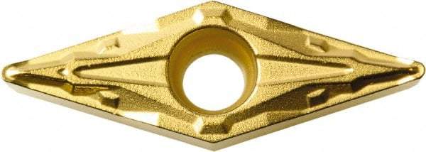 Kyocera - VBMT333 PP Grade CA515 Carbide Turning Insert - TiCN/Al2O3/TiN Finish, 35° Diamond, 3/8" Inscr Circle, 3/16" Thick, 3/64" Corner Radius - Apex Tool & Supply