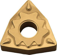 Kyocera - WNMG331 HQ Grade TN620 Cermet Turning Insert - Uncoated, 80° Trigon, 3/8" Inscr Circle, 3/16" Thick, 1/64" Corner Radius - Apex Tool & Supply