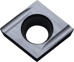 Kyocera - CCGT32.51 U Grade TN60 Cermet Turning Insert - Uncoated, 80° Diamond, 3/8" Inscr Circle, 5/32" Thick, 1/64" Corner Radius - Apex Tool & Supply