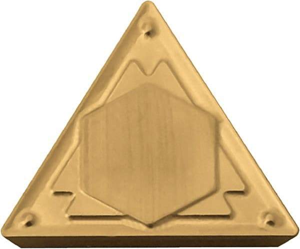 Kyocera - TPMR222 HQ Grade CA525 Carbide Turning Insert - TiCN/Al2O3/TiN Finish, 60° Triangle, 1/4" Inscr Circle, 1/8" Thick, 1/32" Corner Radius - Apex Tool & Supply