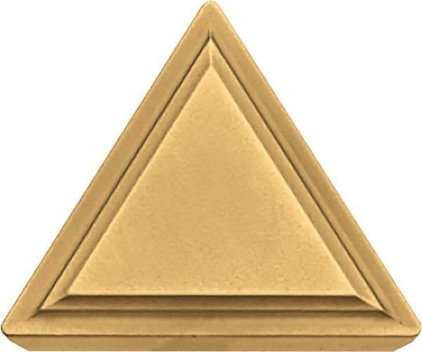 Kyocera - TPMR321 Grade TN60 Cermet Turning Insert - Uncoated, 60° Triangle, 3/8" Inscr Circle, 1/8" Thick, 1/64" Corner Radius - Apex Tool & Supply