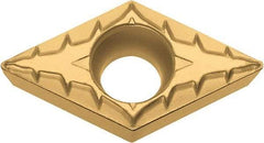 Kyocera - DCMT32.52 XP Grade CA525 Carbide Turning Insert - TiCN/Al2O3/TiN Finish, 55° Diamond, 3/8" Inscr Circle, 5/32" Thick, 1/32" Corner Radius - Apex Tool & Supply