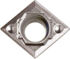 Kyocera - CCMT32.51 HQ Grade CA6515 Carbide Turning Insert - TiCN/Al2O3/TiN Finish, 80° Diamond, 3/8" Inscr Circle, 5/32" Thick, 1/64" Corner Radius - Apex Tool & Supply