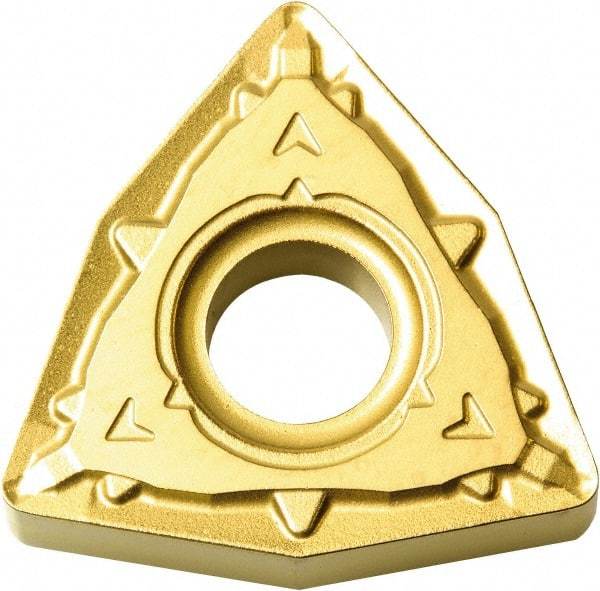 Kyocera - WNMG432 WP Grade CA515 Carbide Turning Insert - TiCN/Al2O3/TiN Finish, 80° Trigon, 1/2" Inscr Circle, 3/16" Thick, 1/32" Corner Radius - Apex Tool & Supply