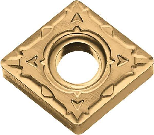 Kyocera - CNMG432 WP Grade CA510 Carbide Turning Insert - TiCN/Al2O3/TiN Finish, 80° Diamond, 1/2" Inscr Circle, 3/16" Thick, 1/32" Corner Radius - Apex Tool & Supply