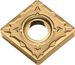 Kyocera - CNMG432 WP Grade CA510 Carbide Turning Insert - TiCN/Al2O3/TiN Finish, 80° Diamond, 1/2" Inscr Circle, 3/16" Thick, 1/32" Corner Radius - Apex Tool & Supply