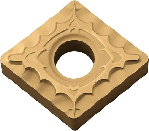 Kyocera - CNMG432 XQ Grade CA525 Carbide Turning Insert - TiCN/Al2O3/TiN Finish, 80° Diamond, 1/2" Inscr Circle, 3/16" Thick, 1/32" Corner Radius - Apex Tool & Supply