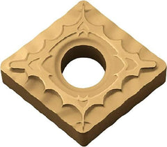 Kyocera - CNMG432 XQ Grade CA525 Carbide Turning Insert - TiCN/Al2O3/TiN Finish, 80° Diamond, 1/2" Inscr Circle, 3/16" Thick, 1/32" Corner Radius - Apex Tool & Supply