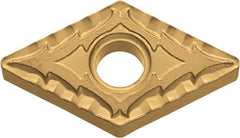 Kyocera - DNMG433 CQ Grade CA515 Carbide Turning Insert - TiCN/Al2O3/TiN Finish, 55° Diamond, 1/2" Inscr Circle, 3/16" Thick, 3/64" Corner Radius - Apex Tool & Supply