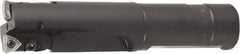 Kyocera - 3" Max Drill Depth, 1.24" Diam, Indexable Insert Drill - 2 Inserts, 1" Shank Diam, Whistle Notch Shank - Apex Tool & Supply
