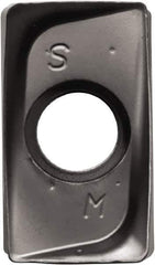 Kyocera - LOMU100408 SM Grade CA6535 Carbide Milling Insert - TiCN/Al2O3/TiN Finish, 4mm Thick, 0.8mm Corner Radius - Apex Tool & Supply