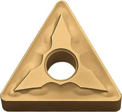 Kyocera - TNMG231 GS Grade CA525 Carbide Turning Insert - TiCN/Al2O3/TiN Finish, 60° Triangle, 1/4" Inscr Circle, 3/16" Thick, 1/64" Corner Radius - Apex Tool & Supply
