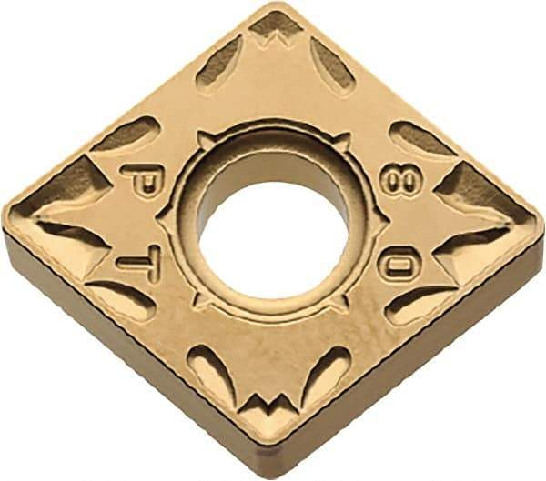 Kyocera - CNMG432 PT Grade CA525 Carbide Turning Insert - TiCN/Al2O3/TiN Finish, 80° Diamond, 1/2" Inscr Circle, 3/16" Thick, 1/32" Corner Radius - Apex Tool & Supply