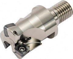 Kyocera - 32mm Cut Diam, 1mm Max Depth, M16 Modular Connection Indexable High-Feed End Mill - Screw Holding Method, LOGU 030310ER-GM Insert, MFH Toolholder, Through Coolant - Apex Tool & Supply