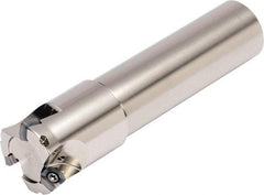 Kyocera - 31.75mm Cut Diam, 1.4986mm Max Depth, 1-1/4" Shank Diam, Cylindrical Shank Indexable High-Feed End Mill - Screw Holding Method, SOMT 100420ER-.. Insert, MFH Toolholder, Through Coolant - Apex Tool & Supply