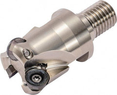 Kyocera - 20mm Cutting Diam, 4mm Max Depth of Cut, Modular Connection Indexable Copy End Mill - 2 Inserts, RDGT 08, RDMT 08 Insert, MRX Toolholder - Apex Tool & Supply