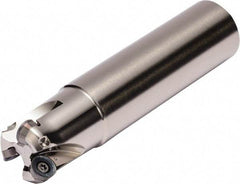 Kyocera - 20mm Cutting Diam, 20mm Shank Diam, 5mm Max Depth of Cut, Straight Shank Indexable Copy End Mill - 2 Inserts, RPGT 10, RPMT 10 Insert, MRX Toolholder - Apex Tool & Supply