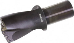 Kyocera - 2.31" Max Drill Depth, 2.187" Diam, Indexable Insert Drill - 4 Inserts, 1-1/2" Shank Diam, Whistle Notch Shank - Apex Tool & Supply