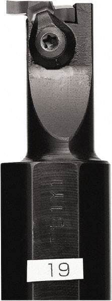 Kyocera - GIV, Internal, Right Hand, 2.2mm Max Depth of Cut, 0.031 to 0.122" Groove Width, Indexable Grooving Tool Holder - GV.. 020A Insert Compatibility, 15mm Shank Width, 175mm OAL - Apex Tool & Supply