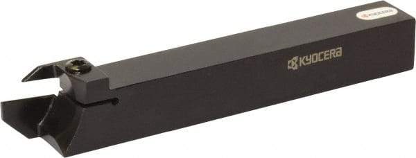 Kyocera - KGM, External, Left Hand, 16.002mm Max Depth of Cut, 1.4986 to 2mm Groove Width, Indexable Grooving Tool Holder - Multiple Insert Compatibility, 10mm Shank Height, 10mm Shank Width, 120mm OAL - Apex Tool & Supply