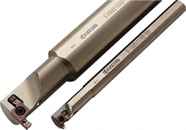 Kyocera - Sige, Internal, Left Hand, 4.5mm Max Depth of Cut, 0.039 to 0.197" Groove Width, Indexable Grooving Tool Holder - Multiple Insert Compatibility, 19mm Shank Width, 180mm OAL, Through Coolant - Apex Tool & Supply