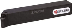 Kyocera - PRGC, Left Hand Cut, 90° Lead Angle, 20mm Shank Height x 20mm Shank Width, Neutral Rake Indexable Turning Toolholder - 125mm OAL, RC.. 12.. Insert Compatibility, Series PRGC - Apex Tool & Supply