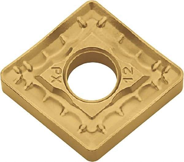 Kyocera - CNMM643 PX Grade CA525 Carbide Turning Insert - TiCN/Al2O3/TiN Finish, 80° Diamond, 3/4" Inscr Circle, 1/4" Thick, 3/64" Corner Radius - Apex Tool & Supply