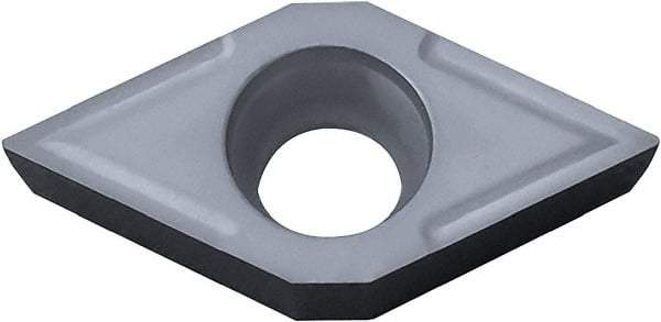 Kyocera - DCMT32.52 Grade CA4515 Carbide Turning Insert - TiCN/Al2O3 Finish, 55° Diamond, 3/8" Inscr Circle, 5/32" Thick, 1/32" Corner Radius - Apex Tool & Supply