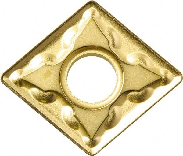 Kyocera - CNMG332 GS Grade CA530 Carbide Turning Insert - TiCN/Al2O3/TiN Finish, 80° Diamond, 3/8" Inscr Circle, 3/16" Thick, 1/32" Corner Radius - Apex Tool & Supply