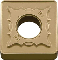 Kyocera - SNMG434 PH Grade CA515 Carbide Turning Insert - TiCN/Al2O3/TiN Finish, 90° Square, 1/2" Inscr Circle, 3/16" Thick, 1/16" Corner Radius - Apex Tool & Supply