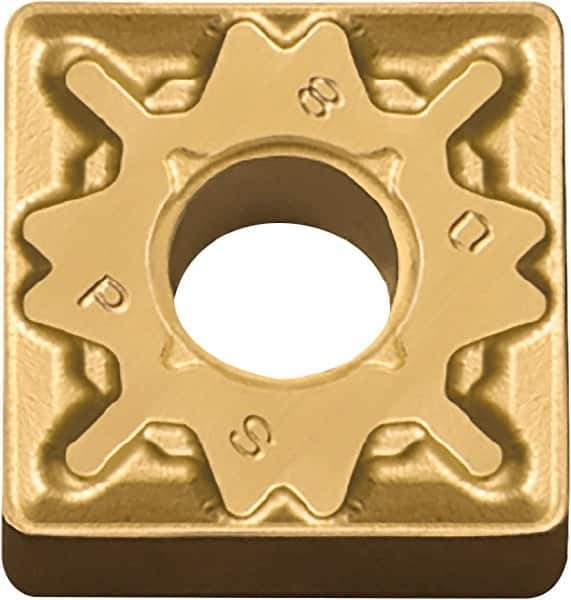 Kyocera - SNMG433 PS Grade CA525 Carbide Turning Insert - TiCN/Al2O3/TiN Finish, 90° Square, 1/2" Inscr Circle, 3/16" Thick, 3/64" Corner Radius - Apex Tool & Supply