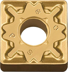 Kyocera - SNMG433 PS Grade CA525 Carbide Turning Insert - TiCN/Al2O3/TiN Finish, 90° Square, 1/2" Inscr Circle, 3/16" Thick, 3/64" Corner Radius - Apex Tool & Supply