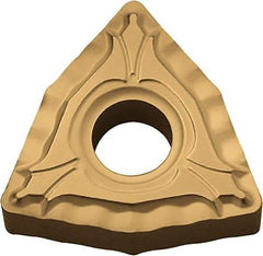 Kyocera - WNMG431 XP Grade CA510 Carbide Turning Insert - TiCN/Al2O3/TiN Finish, 80° Trigon, 1/2" Inscr Circle, 3/16" Thick, 1/64" Corner Radius - Apex Tool & Supply