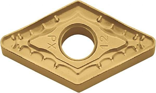 Kyocera - DNMM433 PX Grade CA530 Carbide Turning Insert - TiCN/Al2O3/TiN Finish, 55° Diamond, 1/2" Inscr Circle, 3/16" Thick, 3/64" Corner Radius - Apex Tool & Supply