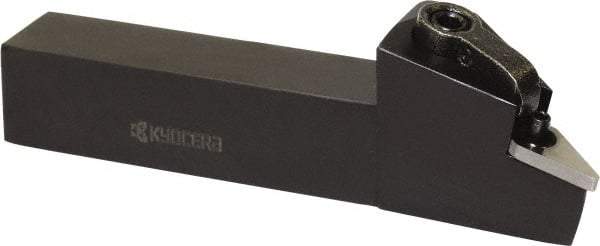 Kyocera - MVJN, Left Hand Cut, 93° Lead Angle, 3/4" Shank Height x 3/4" Shank Width, Negative Rake Indexable Turning Toolholder - 4-1/2" OAL, VN.. 33 Insert Compatibility, Series MVJN - Apex Tool & Supply