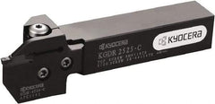 Kyocera - KGD, External, Right Hand, 20mm Max Depth of Cut, 3 to 4mm Groove Width, Indexable Grooving Tool Holder - Multiple Insert Compatibility, 20mm Shank Height, 20mm Shank Width, 125mm OAL - Apex Tool & Supply
