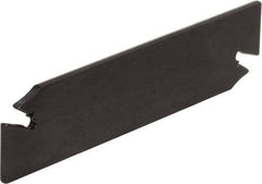 Kyocera - 3/4" Blade Height, 0.0945" Blade Width, 3.3858" OAL, Neutral Cut, Double End Indexable Cut-Off Blade - KTKB Blade, KTB-SS Series - Apex Tool & Supply