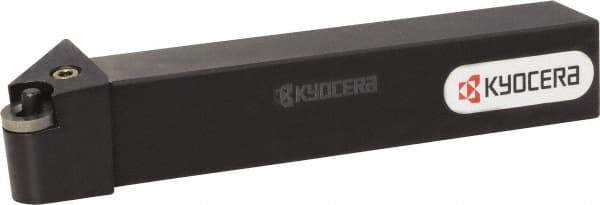 Kyocera - PRGN, Right Hand Cut, 90° Lead Angle, 25mm Shank Height x 25mm Shank Width, Negative Rake Indexable Turning Toolholder - 150mm OAL, RN.. 43.. Insert Compatibility, Series PRGN - Apex Tool & Supply