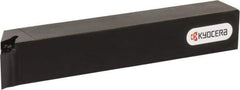 Kyocera - SVPB, Right Hand Cut, 117.50° Lead Angle, 20mm Shank Height x 20mm Shank Width, Neutral Rake Indexable Turning Toolholder - 125mm OAL, VB.. 33.., VC.. 33.. Insert Compatibility, Series SVPB - Apex Tool & Supply