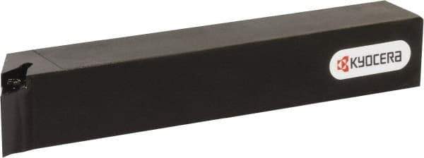Kyocera - SVPB, Right Hand Cut, 117.50° Lead Angle, 16mm Shank Height x 16mm Shank Width, Neutral Rake Indexable Turning Toolholder - 120mm OAL, VB.. 22.., VC.. 22.. Insert Compatibility, Series SVPB - Apex Tool & Supply