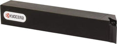 Kyocera - SVPB, Left Hand Cut, 117.50° Lead Angle, 16mm Shank Height x 16mm Shank Width, Neutral Rake Indexable Turning Toolholder - 120mm OAL, VB.. 22.., VC.. 22.. Insert Compatibility, Series SVPB - Apex Tool & Supply